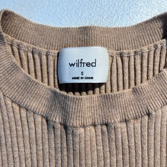 Aritzia Wilfred Sweater Vest Reso Cropped Sleeveless Capsule Minimalist Preppy - Picture 4 of 6